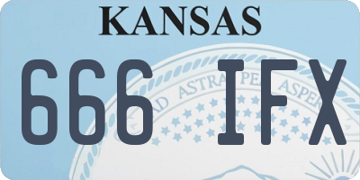 KS license plate 666IFX