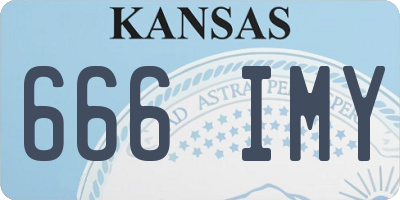 KS license plate 666IMY