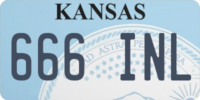 KS license plate 666INL