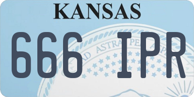 KS license plate 666IPR