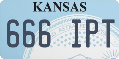 KS license plate 666IPT