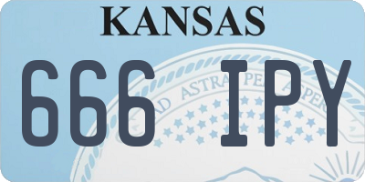 KS license plate 666IPY