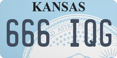 KS license plate 666IQG