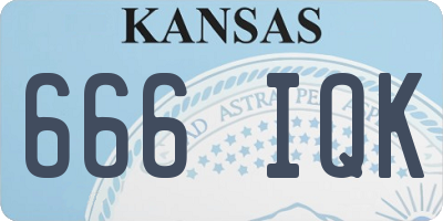 KS license plate 666IQK