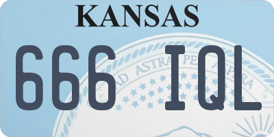 KS license plate 666IQL