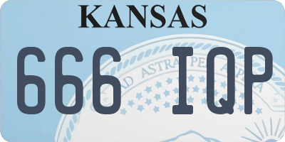 KS license plate 666IQP