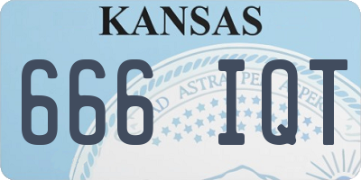 KS license plate 666IQT