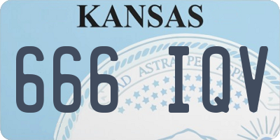 KS license plate 666IQV
