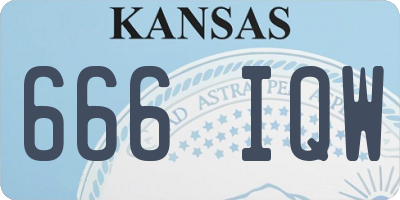 KS license plate 666IQW