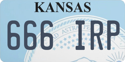 KS license plate 666IRP
