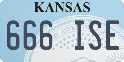 KS license plate 666ISE
