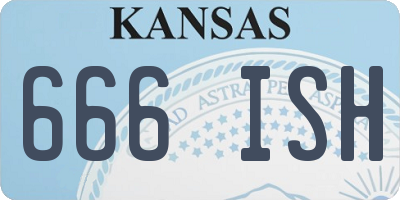 KS license plate 666ISH
