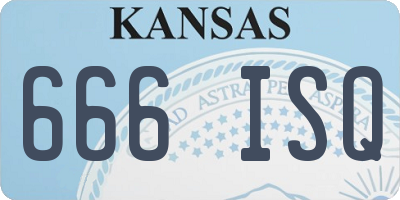 KS license plate 666ISQ