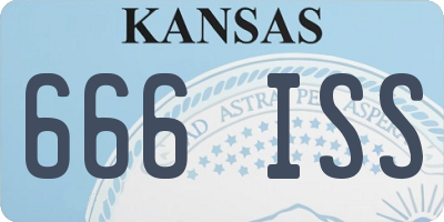 KS license plate 666ISS