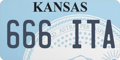 KS license plate 666ITA