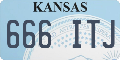 KS license plate 666ITJ