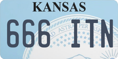 KS license plate 666ITN