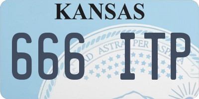 KS license plate 666ITP