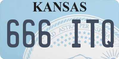 KS license plate 666ITQ