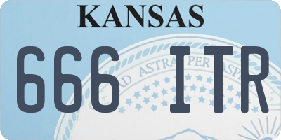 KS license plate 666ITR