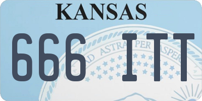 KS license plate 666ITT