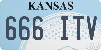 KS license plate 666ITV