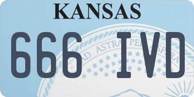 KS license plate 666IVD