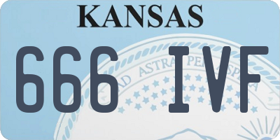 KS license plate 666IVF