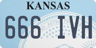 KS license plate 666IVH