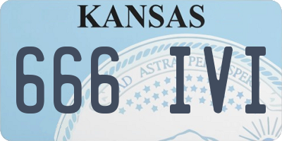 KS license plate 666IVI