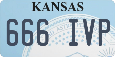 KS license plate 666IVP