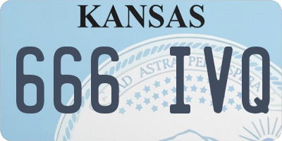 KS license plate 666IVQ