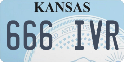 KS license plate 666IVR
