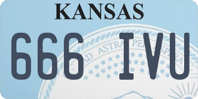 KS license plate 666IVU