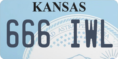 KS license plate 666IWL