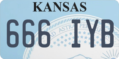 KS license plate 666IYB