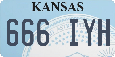 KS license plate 666IYH