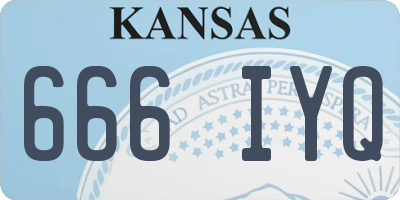 KS license plate 666IYQ