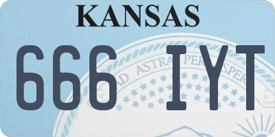 KS license plate 666IYT