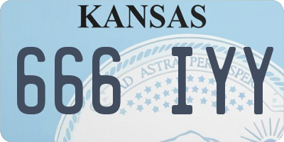 KS license plate 666IYY