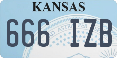 KS license plate 666IZB