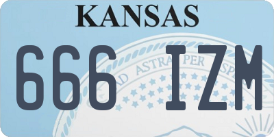 KS license plate 666IZM