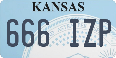 KS license plate 666IZP
