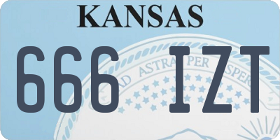 KS license plate 666IZT