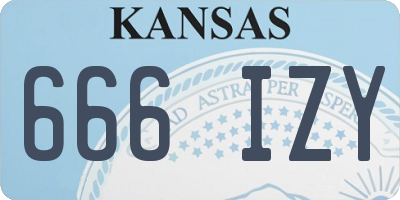 KS license plate 666IZY