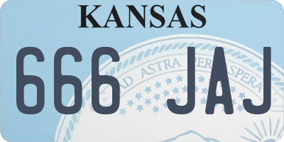 KS license plate 666JAJ