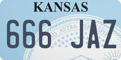 KS license plate 666JAZ