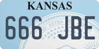 KS license plate 666JBE