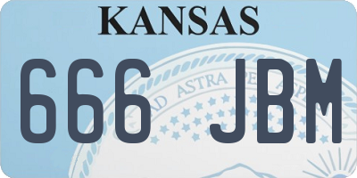 KS license plate 666JBM