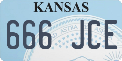 KS license plate 666JCE